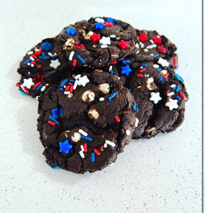 Fresh Baked Homestyle Chocolate Inside-Out Cookies: Package of 10